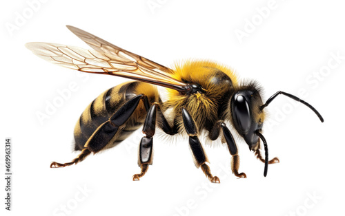 Black Mining Bee Species on transparent background