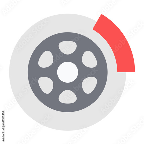 Brake Disc Icon Style