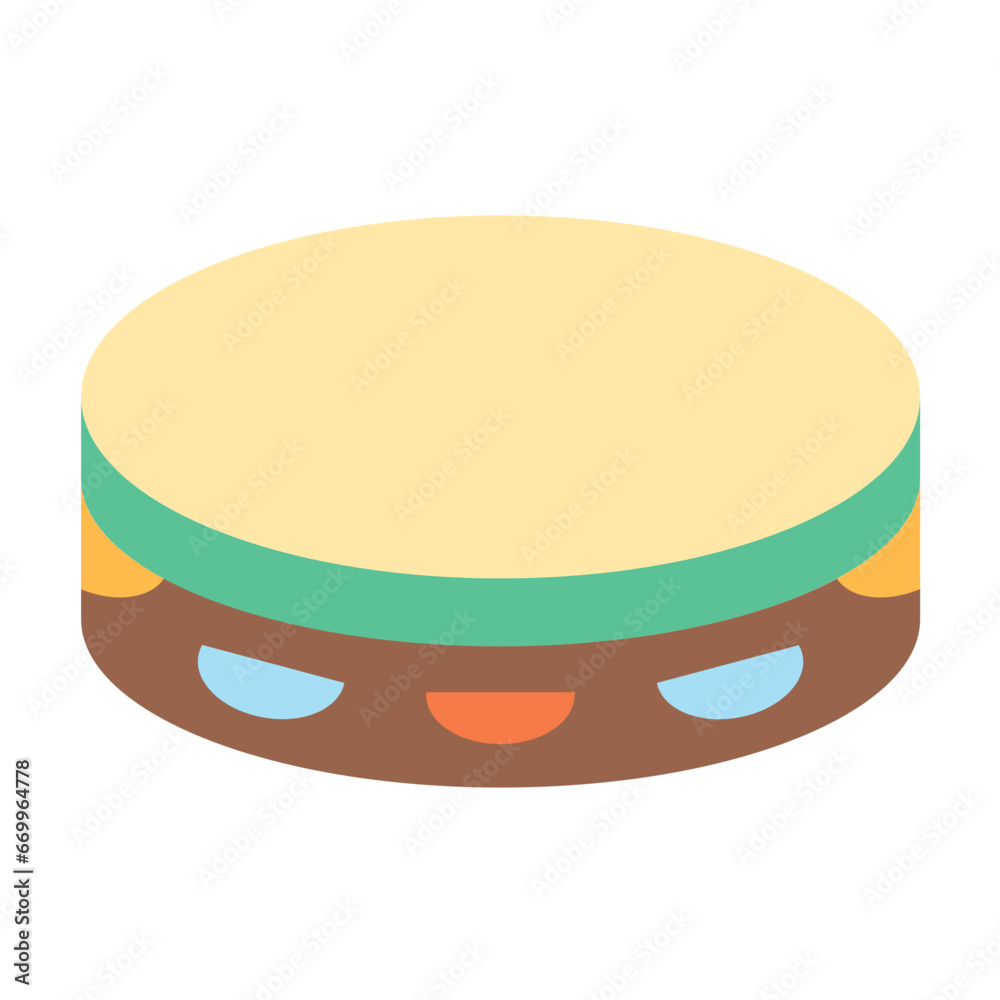 Tambourine Icon Style Tambourine Icon Style