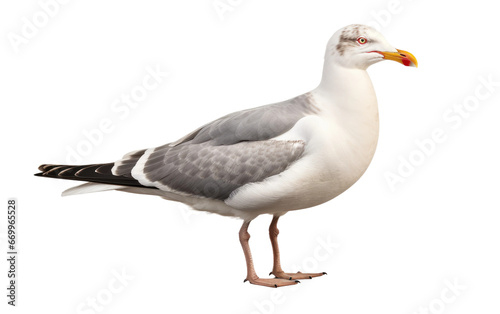 Notable Features of California Gulls on transparent background