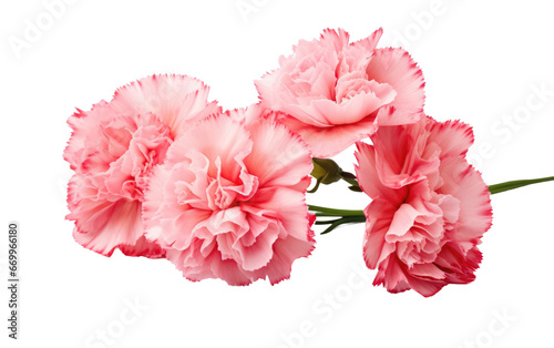 Red and White Carnation Flowers Transparent PNG