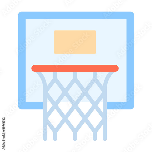 Basketball Hoop Icon Style