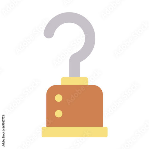 Pirate Hook Icon Style