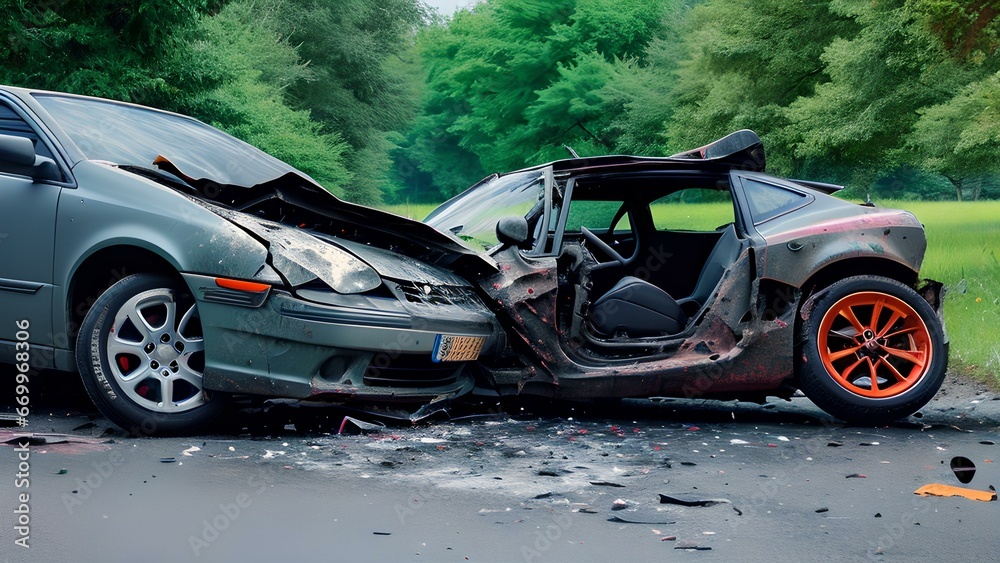 A car accident involving a bike results in a tragic fatality. A car accident involving a bike results in a tragic fatality.