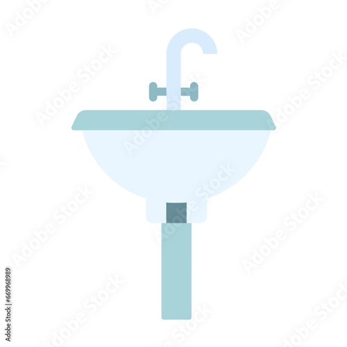 Hair Wash Sink Icon Style