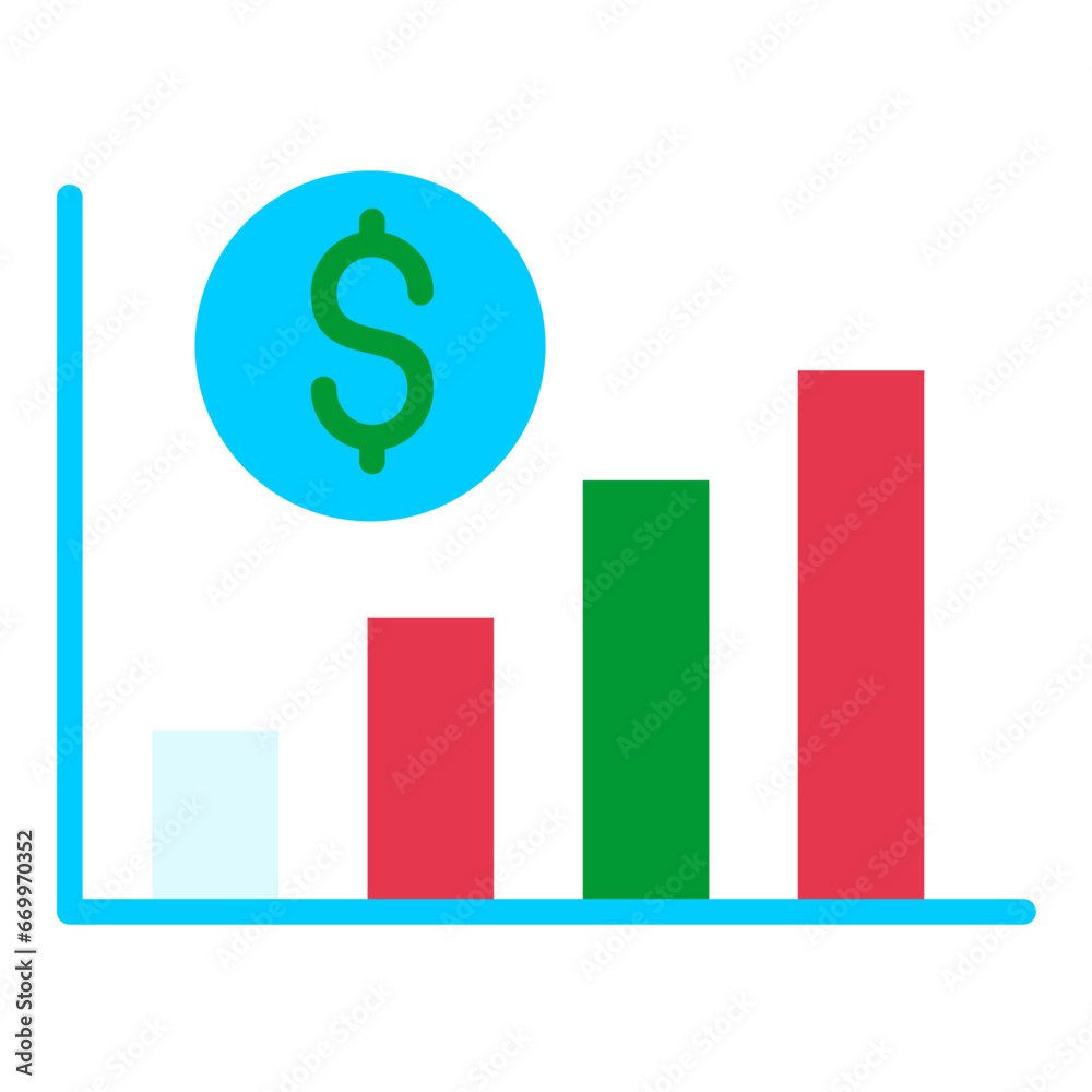 Business Growth Icon Style Business Growth Icon Style