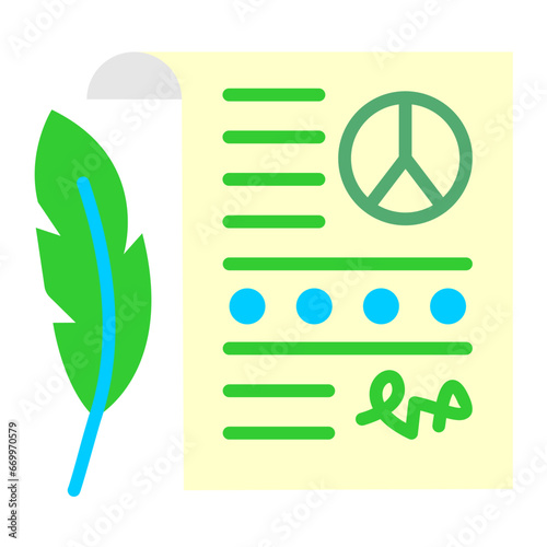 Peace Treaty Icon Style