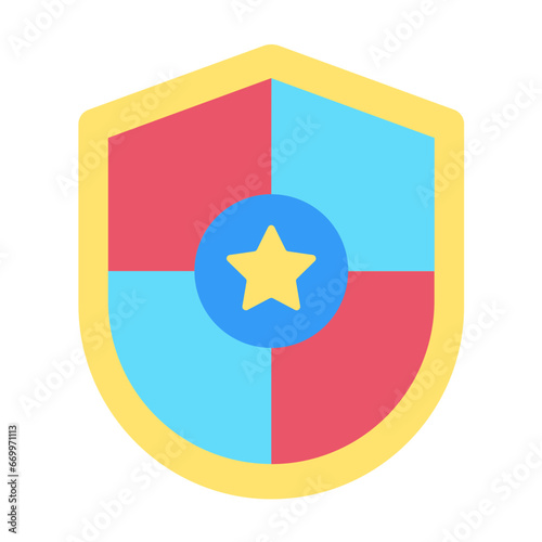 Police Shield Icon Style