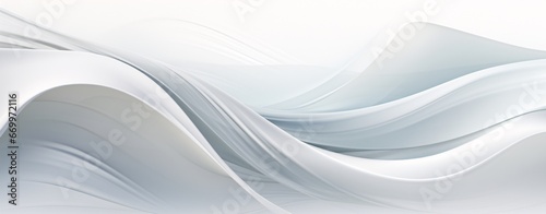an abstract white background with a wavy design, soft tonal shifts, flowing fabrics, shiny/glossy, abstract minimalism appreciator, transparent layers,