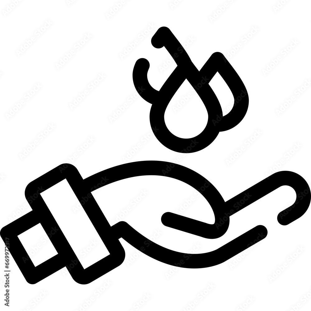 Hand Water Icon Hand Water Icon