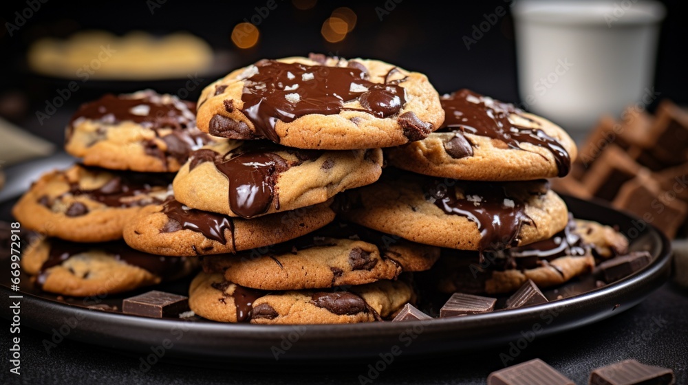 coffee and cookies  generated by AI