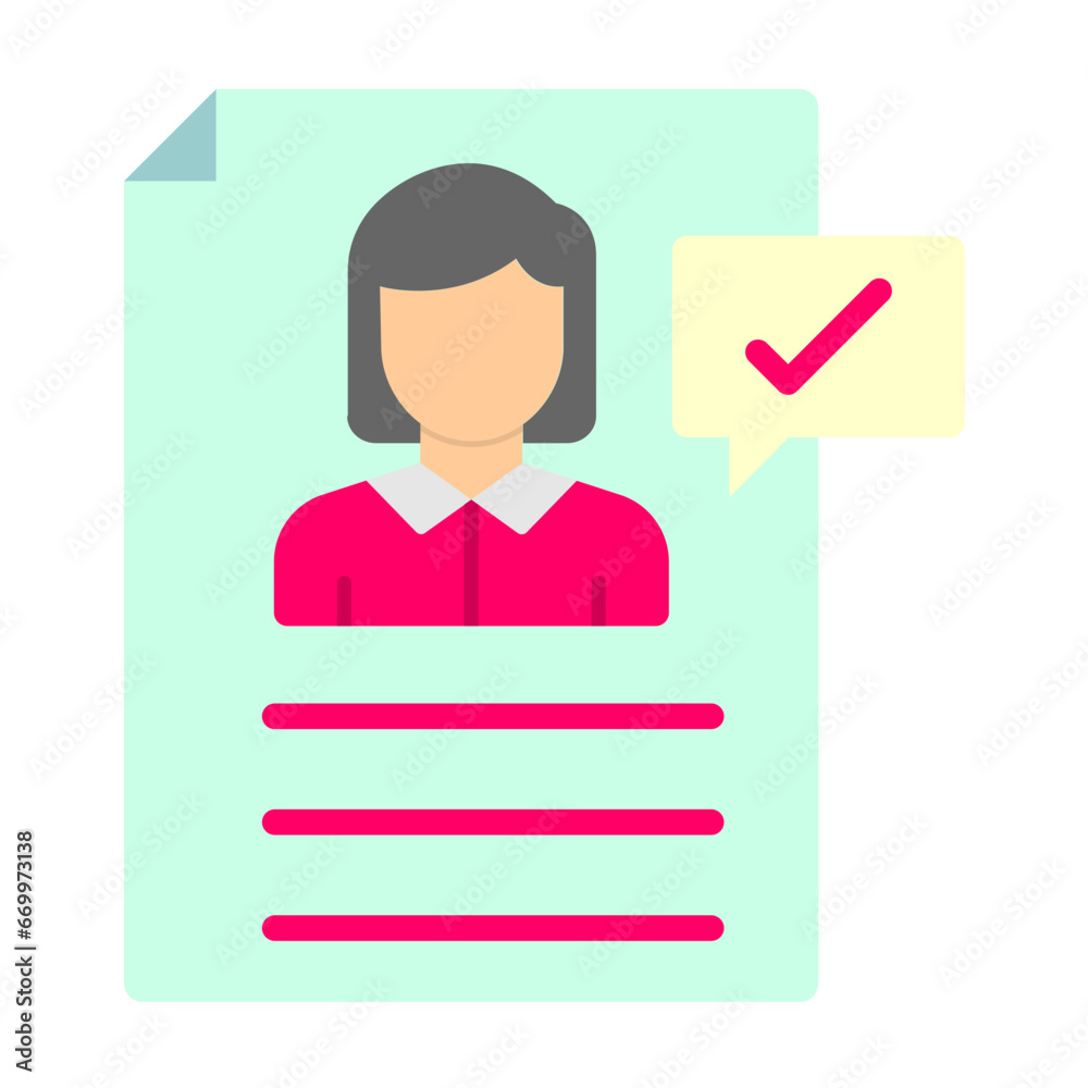 Hiring Manager Female Icon Style Hiring Manager Female Icon Style