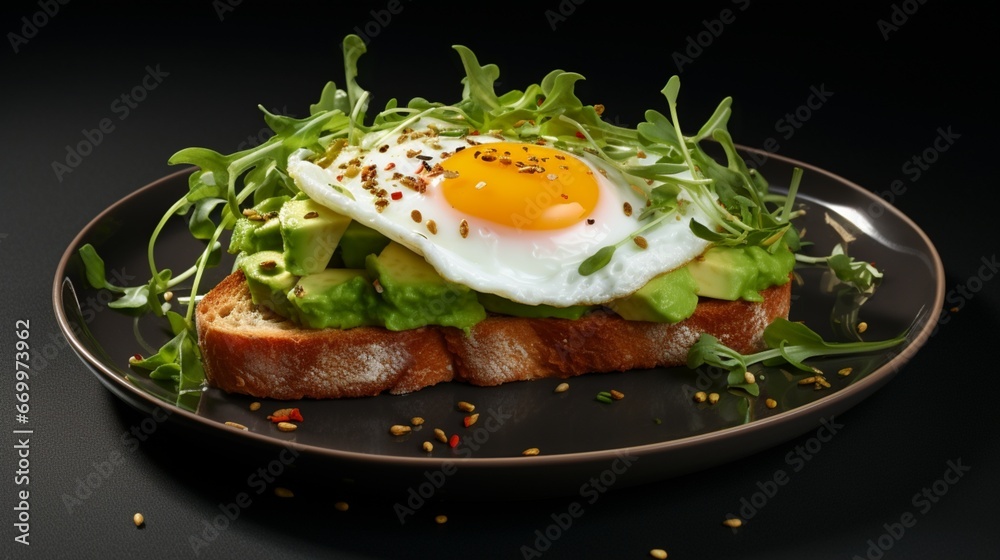 sandwich with egg and tomato  generated by AI