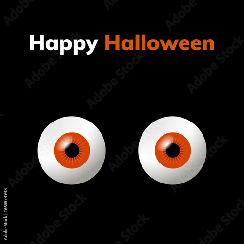 Obraz na płótnie Halloween poster, postcards and frame leaflet, web banner. Vector illustration template with bats, candy, lollipop and funny spider. Happy Halloween banner, background design. w salonie
