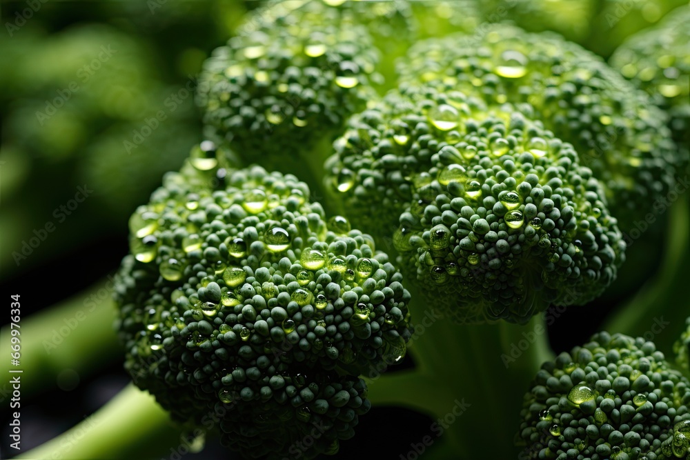 Close up shot of fresh broccoli florets with their crisp appearance. Close up shot of fresh broccoli florets with their crisp appearance.