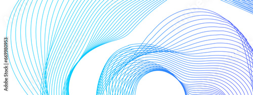 Curve lines abstract business art waves in transparent background. Vector technology backdrop digital wave flow pattern. Modern stream wave and curve round lines wallpaper background