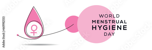 World menstrual hygiene day, Vector illustration.