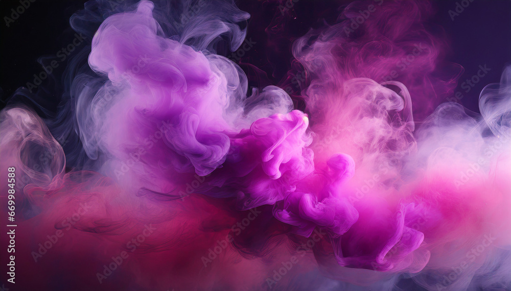 a purple and pink smoke generative ai