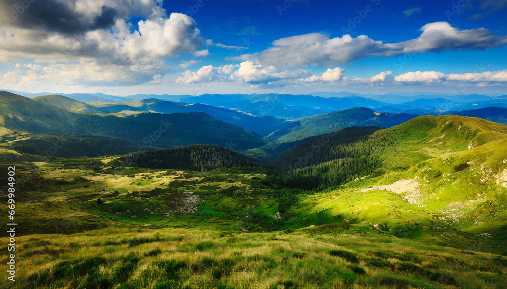 carpathian mountain landscape