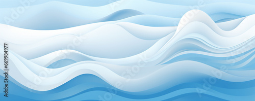 illustration of abstract blue waves background. Created with Generative AI © agrus_aiart