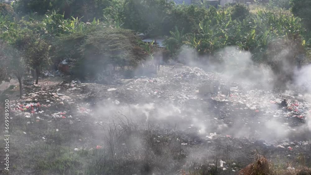 waste burning. Landfill and handling of household waste and industrial ...