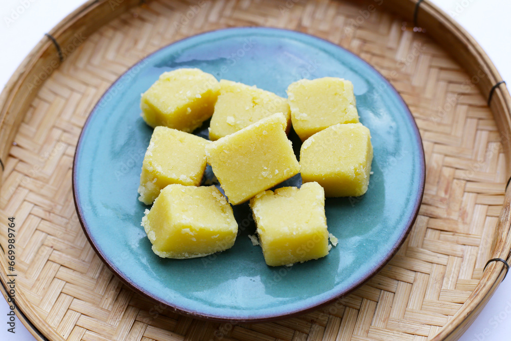 Mung bean cake. Thai Desserts. Mung bean cake. Thai Desserts.