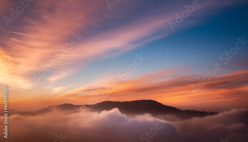 aesthetic cosmic dusk warm color gradient abstract cloudscape © Nichole