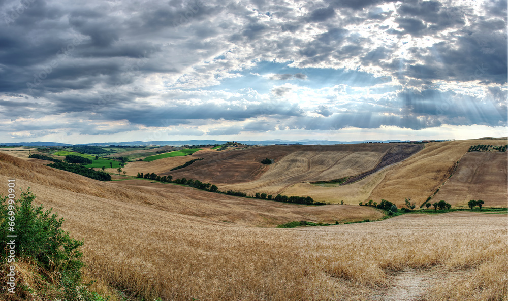 Italien - Toskana - Asciano - Crete Senesi - Panorama Italien - Toskana - Asciano - Crete Senesi - Panorama