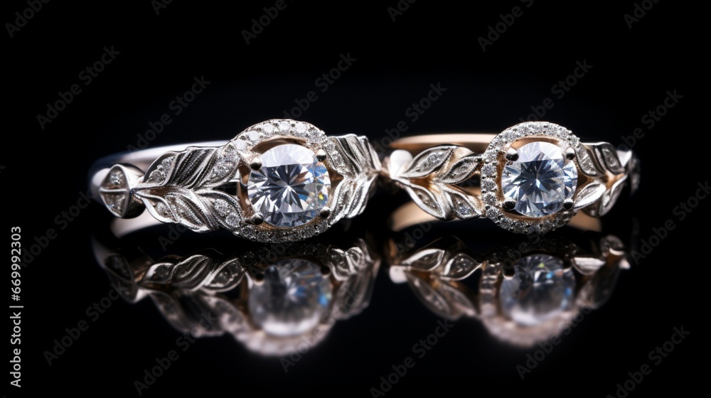 diamond engagement ring generated by AI diamond engagement ring generated by AI