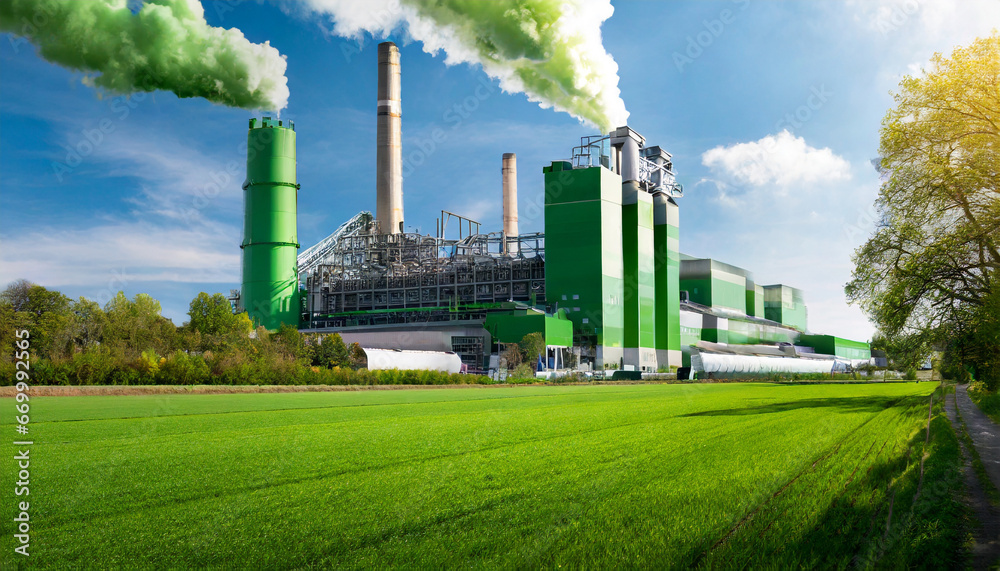Green Inustry green industry factory embracing low carbon footprint generative ai ...