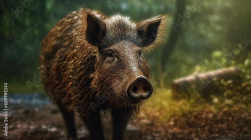 The Wild Boar Chronicles: Exploring the Untamed Majesty of Earth's Fierce Swine © luckynicky25