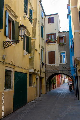 Chioggia town in venetian lagoon, Sottomarina, Veneto, Italy, Europe