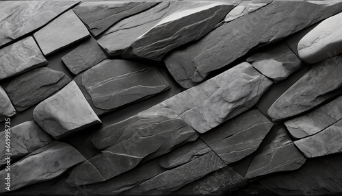 ai generated ai generative black grey brock rock marble stone wall decoration background graphic art photo