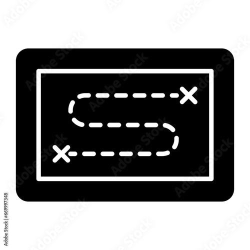 Planning Glyph Icon