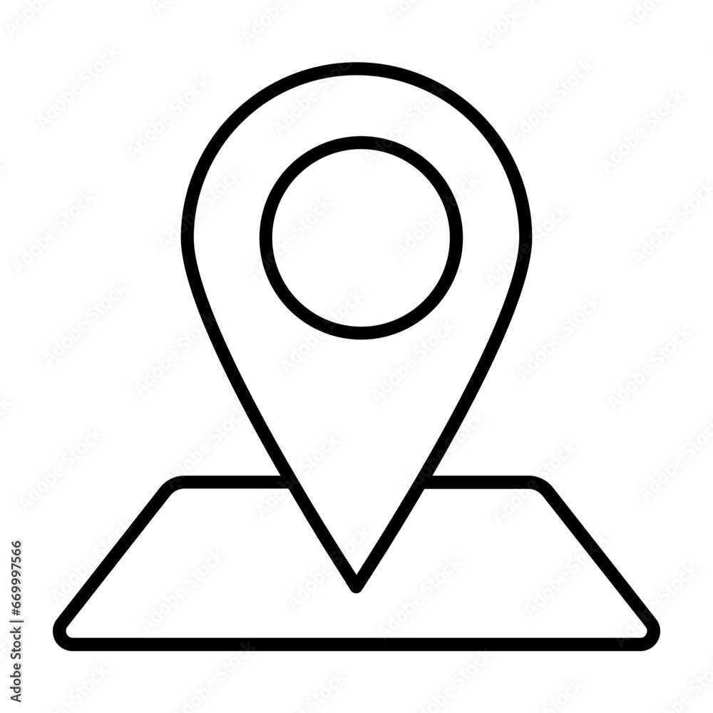 Map Outline Icon Map Outline Icon