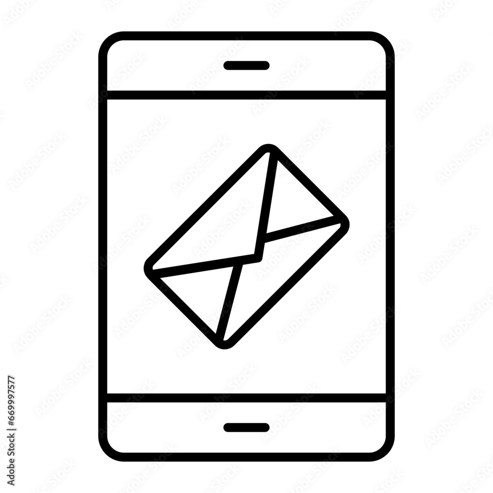 Email Received Outline Icon