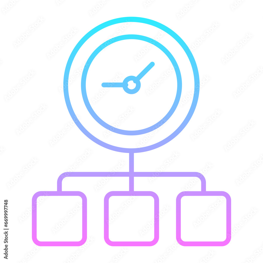 Timeline Gradient Icon Timeline Gradient Icon