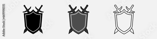 Shield with sword