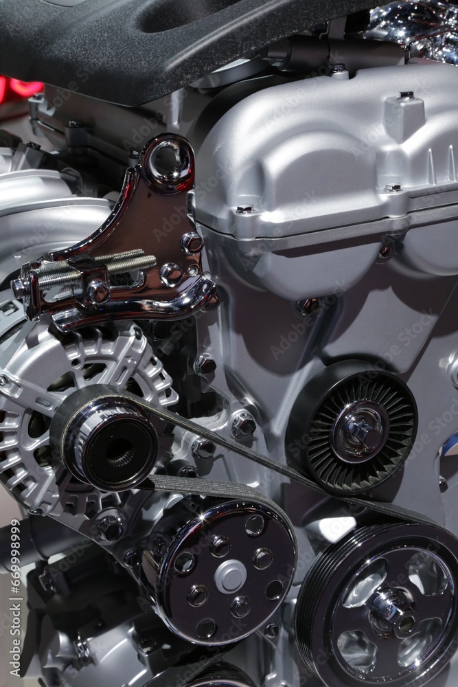 Combustible engine, close up view
Combustible engine, close up view