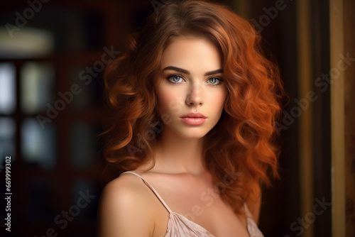 Portrait of a beautiful young woman