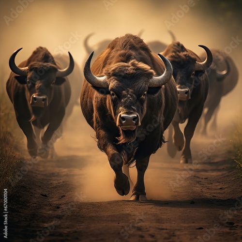 Majestic Buffaloes: Capturing the Spirit of Earth's Magnificent Bison © luckynicky25