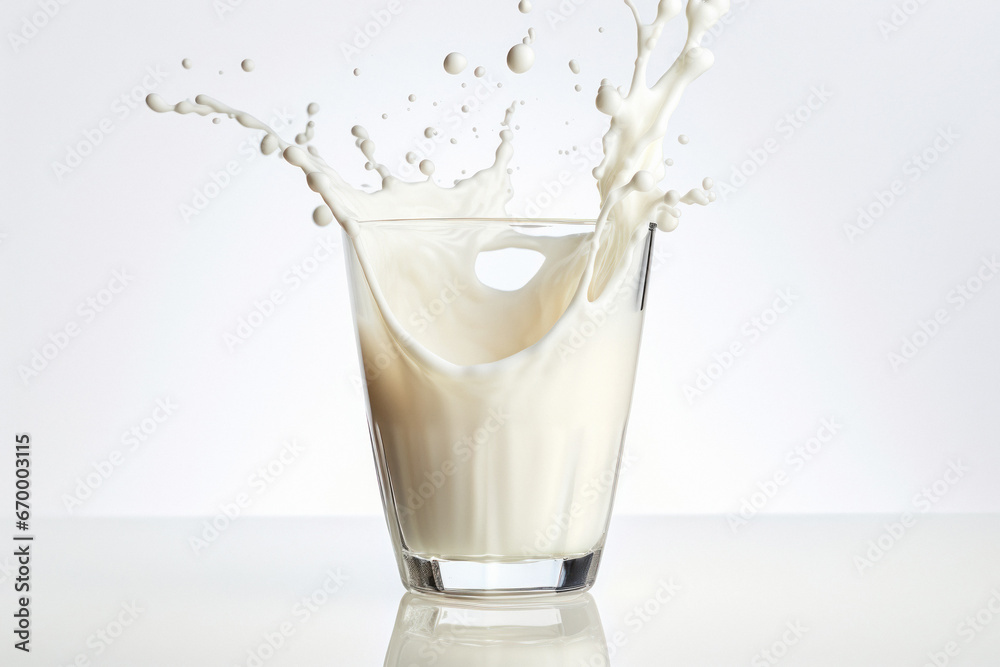milk splashing from the glass milk splashing from the glass