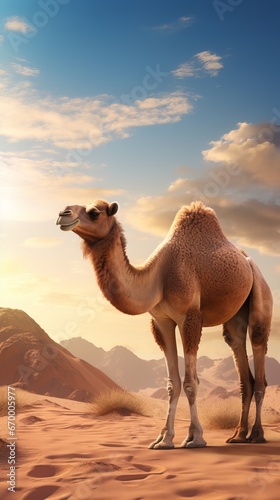 Camels of the Desert: Witnessing the Resilience and Grace of Earth's Ship of the Desert © luckynicky25