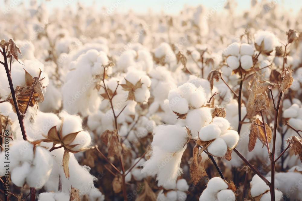 Beautiful Cotton Fields from