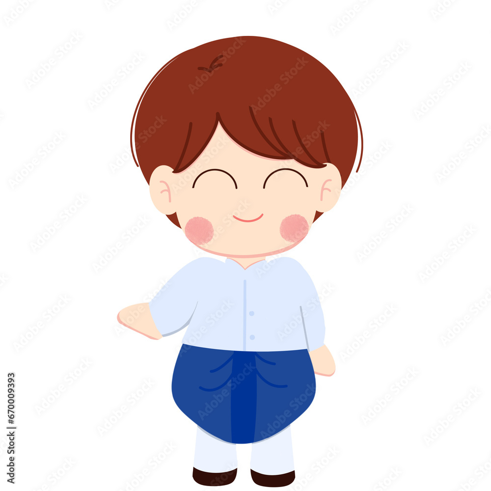 Thai, cartoon, boy