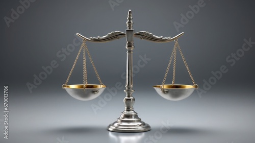 Generate a photography of scales of justice
