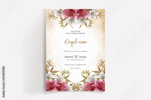 Shower bridal wedding invitation templates