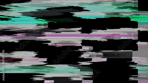 4K Prores Clean Colorful Glitch Overlay effects. Easy to use, variation 04