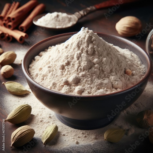 crushed  caraway with caraway ingredient background
