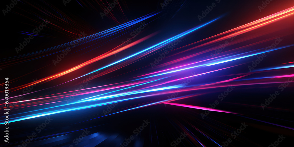 Mesmerizing glow from crisscrossing neon lights. Mesmerizing glow from crisscrossing neon lights.
